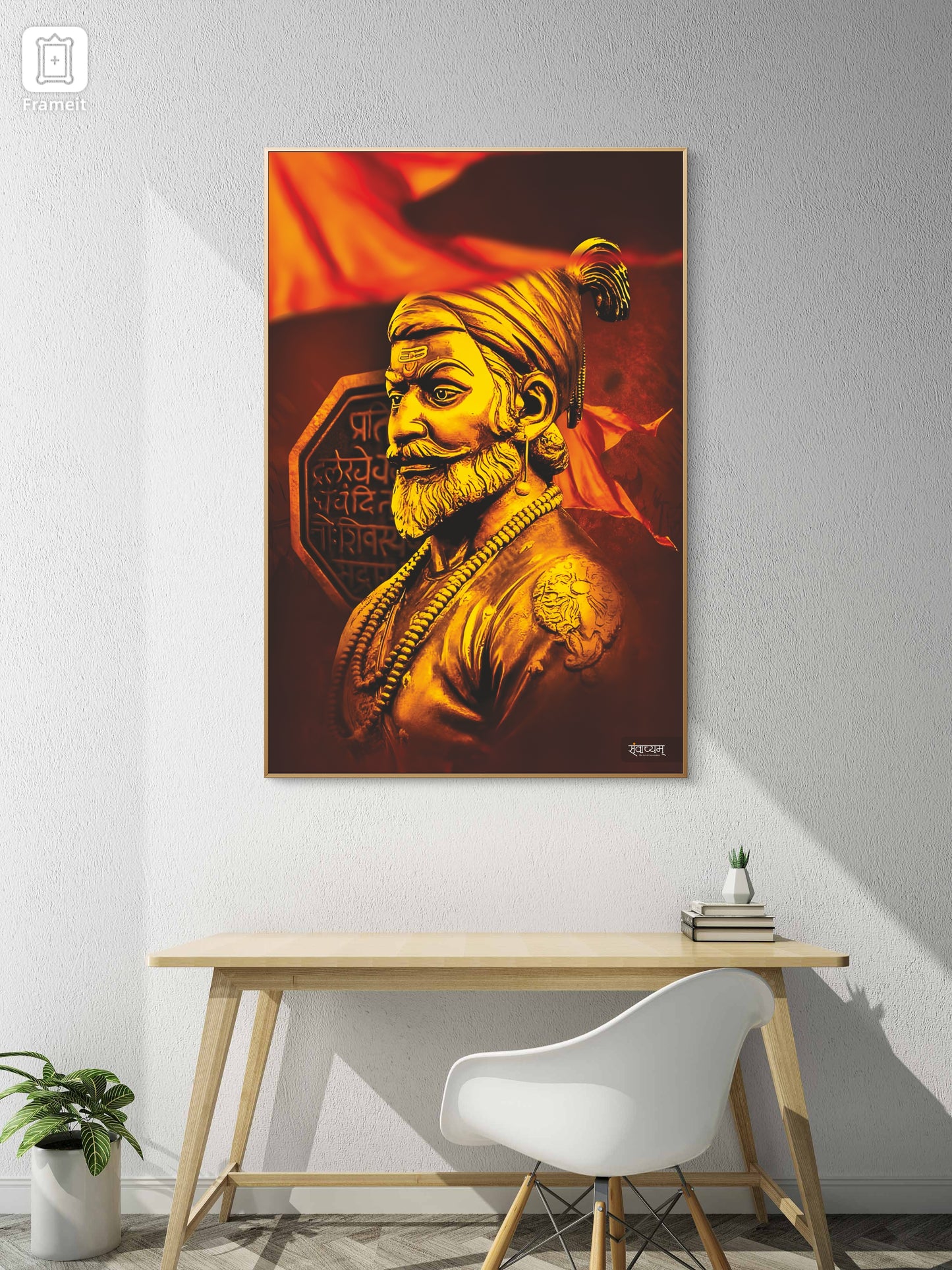 Chhatrapati Shivaji Maharaj Braveheart Warrior Acrylic Frame