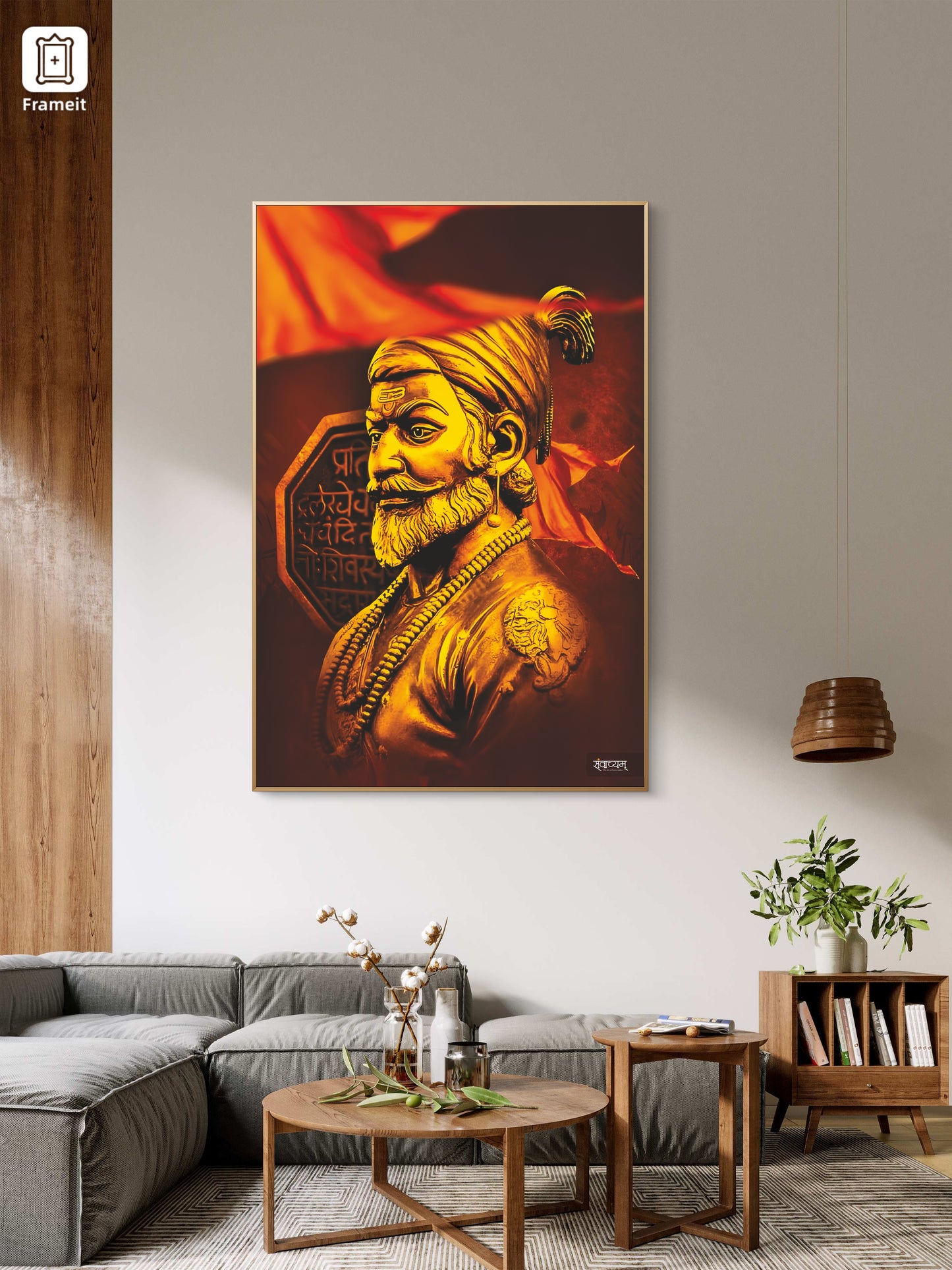 Chhatrapati Shivaji Maharaj Braveheart Warrior Acrylic Frame