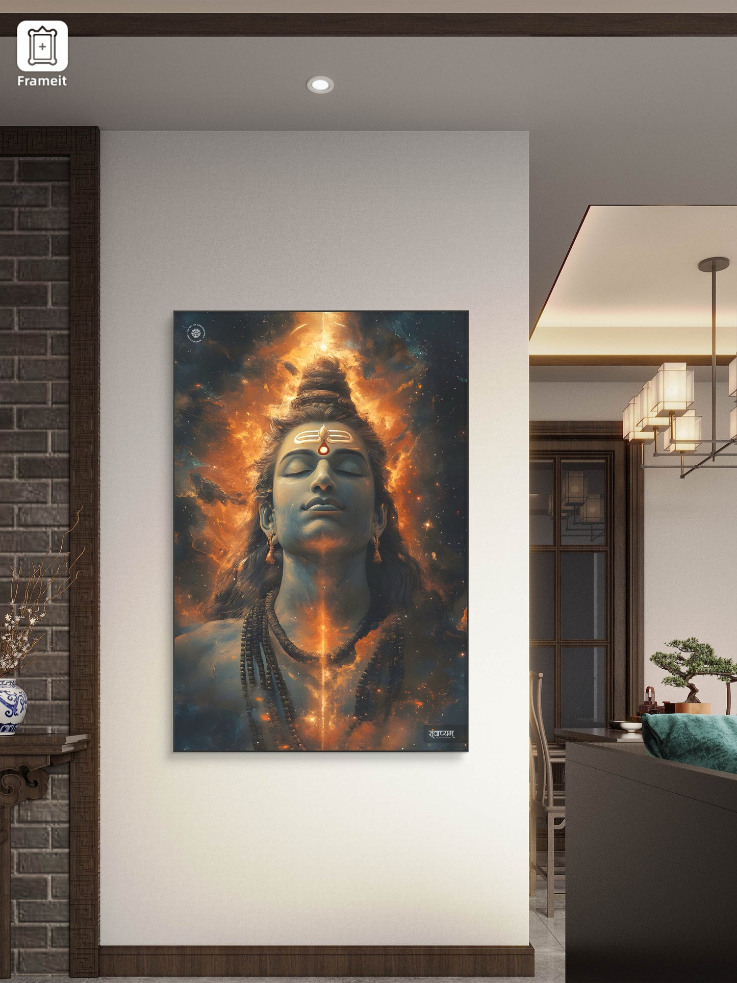 Mahadev Timeless Symbol of Meditation and Power Acrylic Frame