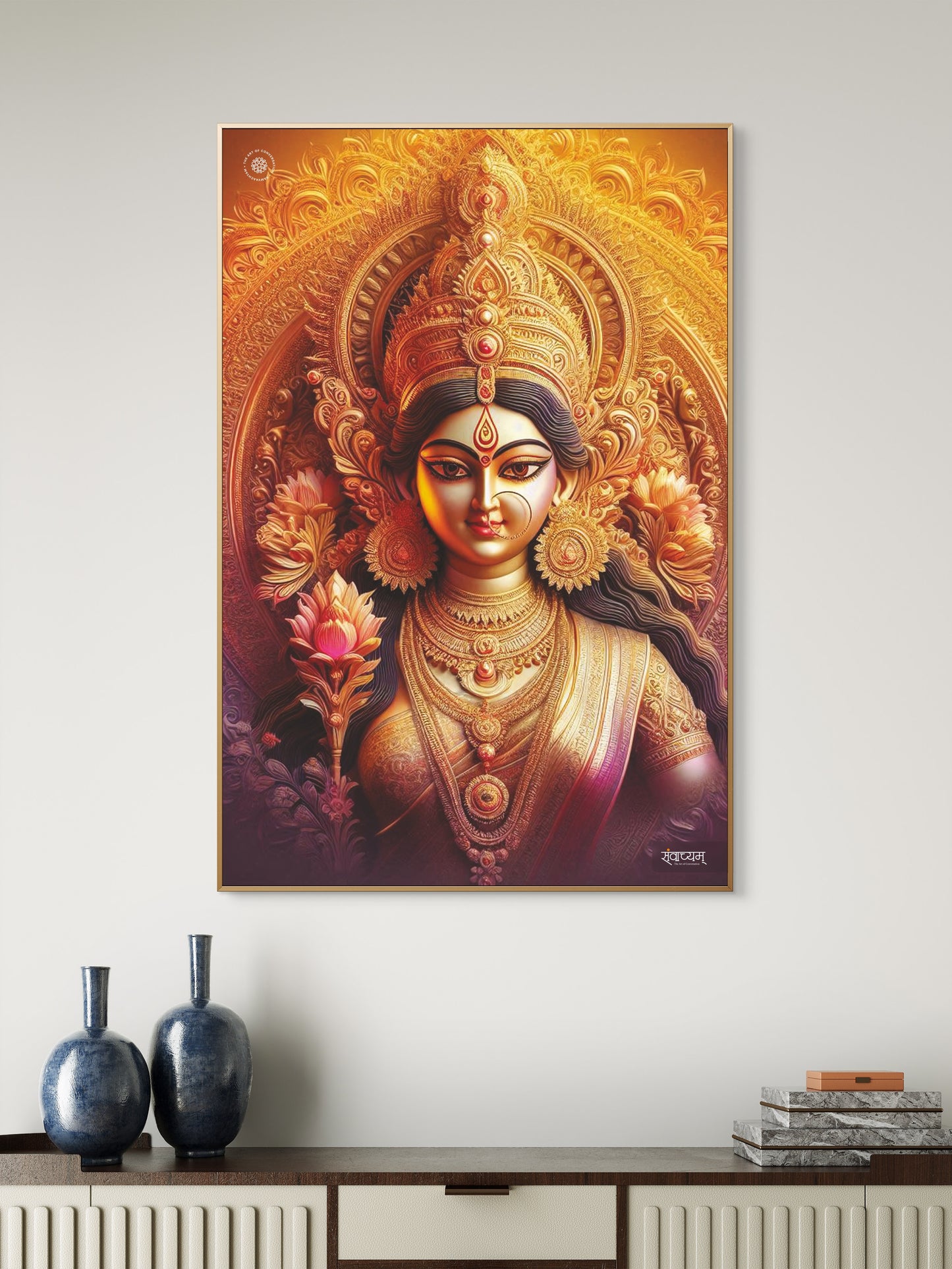 Ma Durga Divine Presence of Strength and Devotion Acrylic Frame