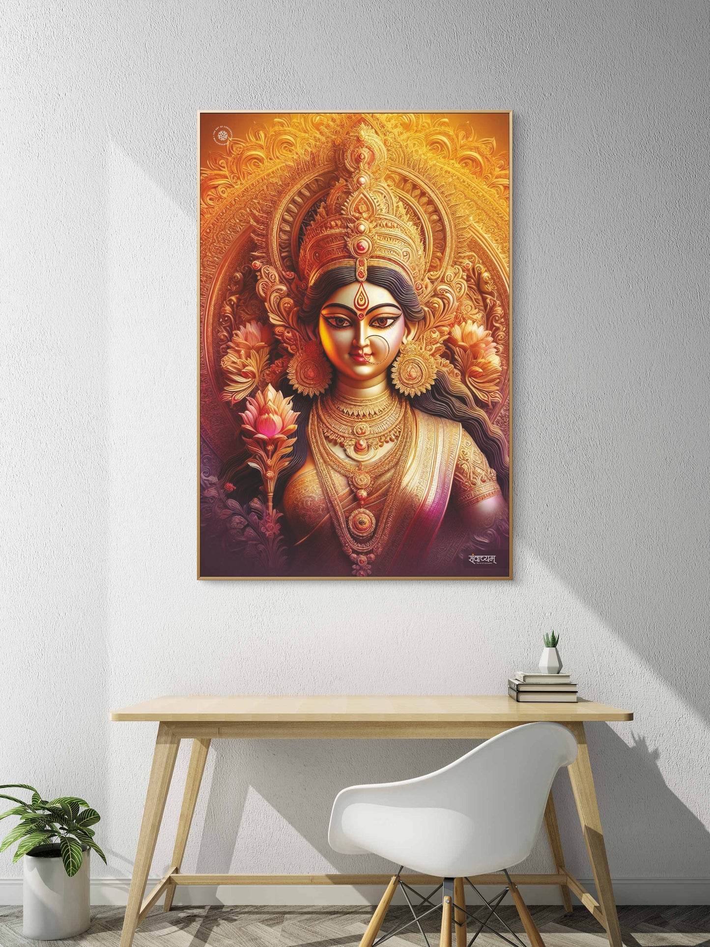 Ma Durga Divine Presence of Strength and Devotion Acrylic Frame