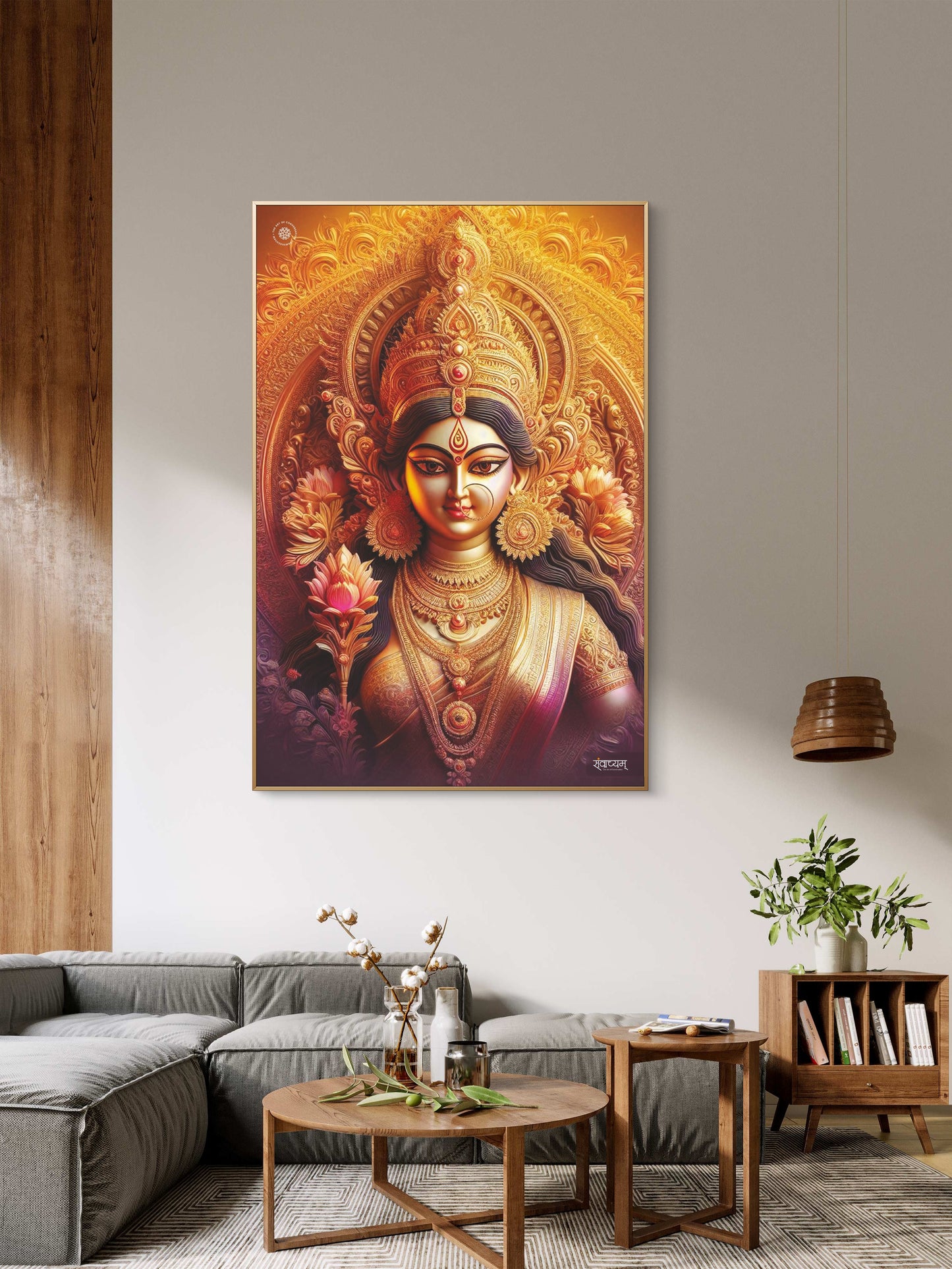 Ma Durga Divine Presence of Strength and Devotion Acrylic Frame