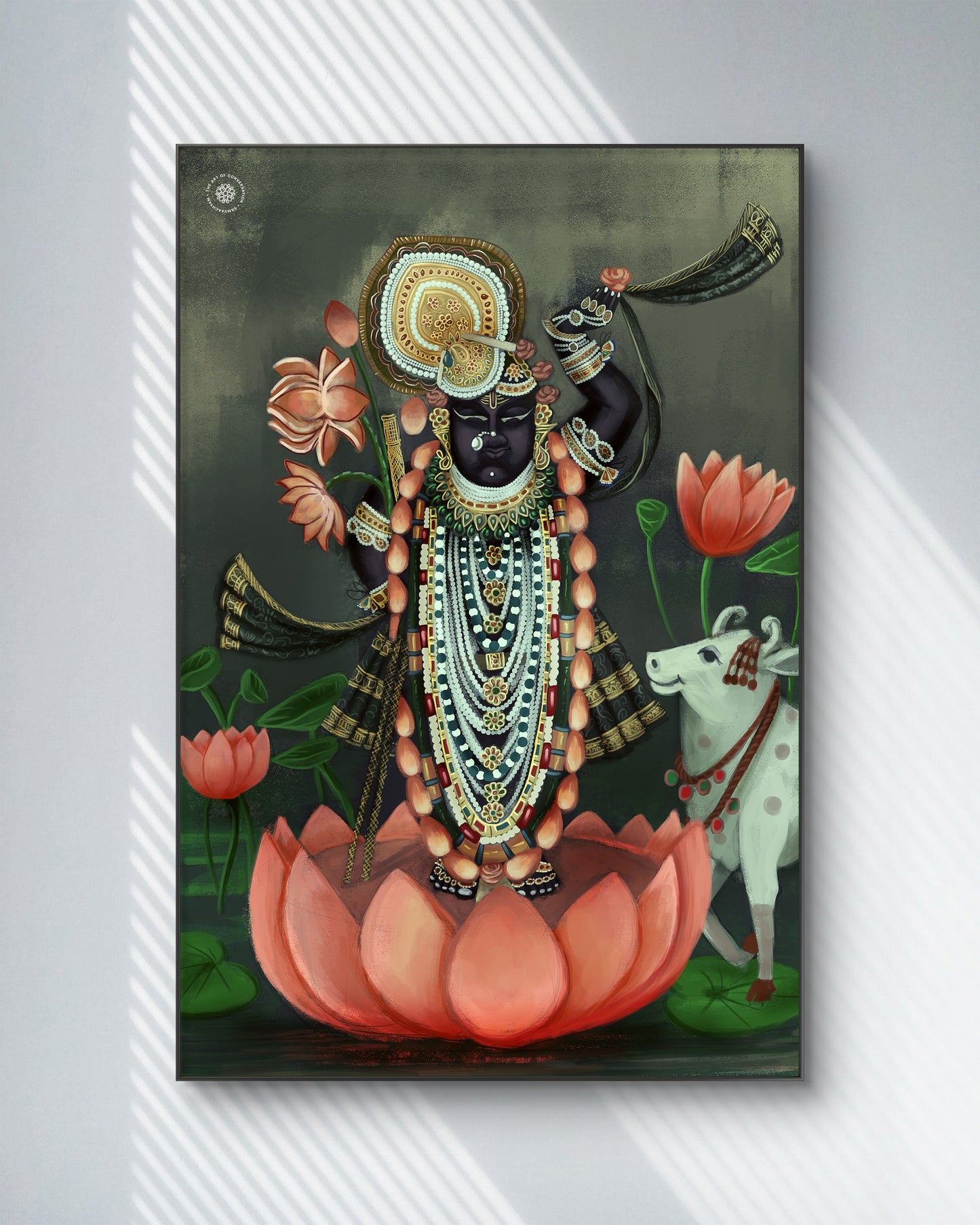 Shreenath Ji Eternal Blessings Divine Acrylic Frame