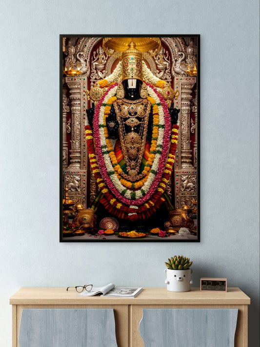 Tirupati Balaji Divine Darshan Spiritual Wall Art