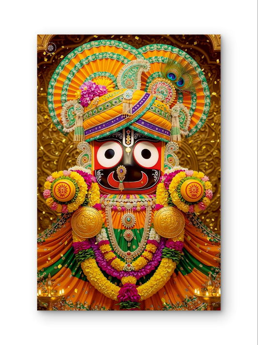 Lord Jagannath Divine Blessings Premium Spiritual Wall Art