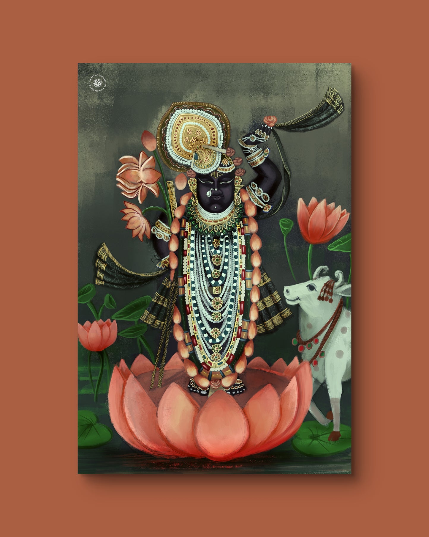 Shreenath Ji Eternal Blessings Divine Acrylic Frame