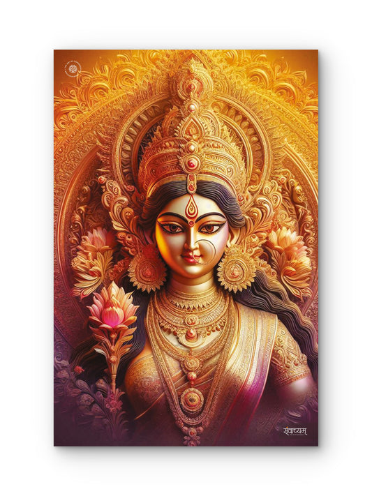 Ma Durga Divine Presence of Strength and Devotion Acrylic Frame