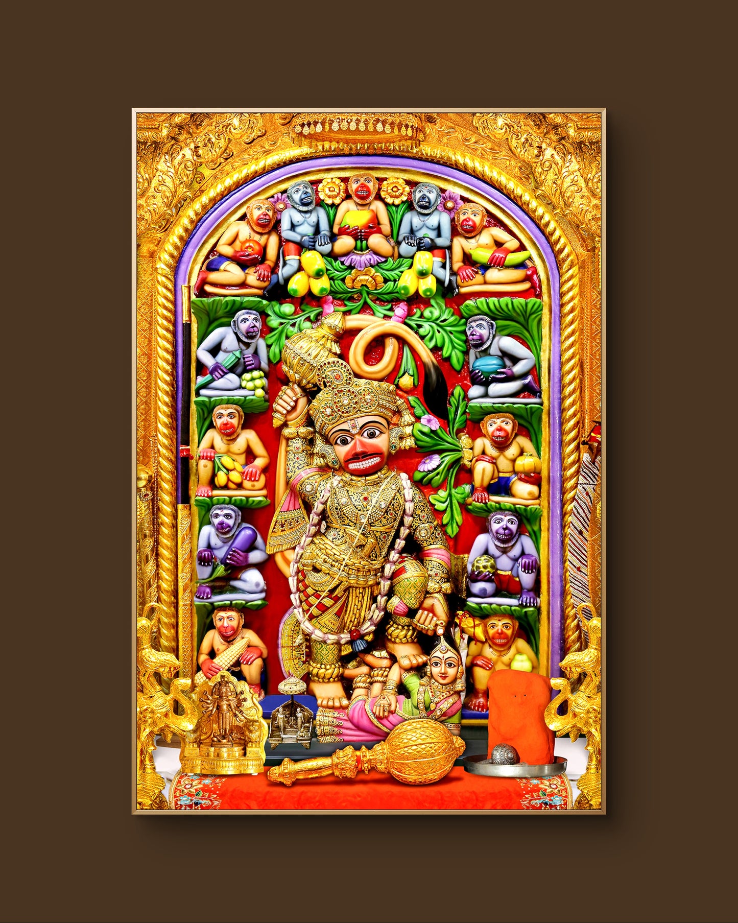 Blessings of Hanuman Ji – The Kashtbhanjan Divine Acrylic Frame