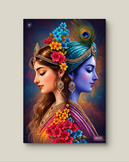 Radha Krishna The Symphony of Love & Devotion Acrylic Frame