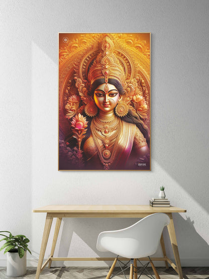 Ma Durga Divine Presence of Strength and Devotion Acrylic Frame