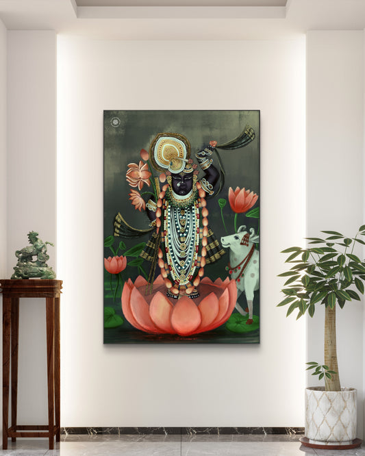 Shreenath Ji Eternal Blessings Divine Acrylic Frame