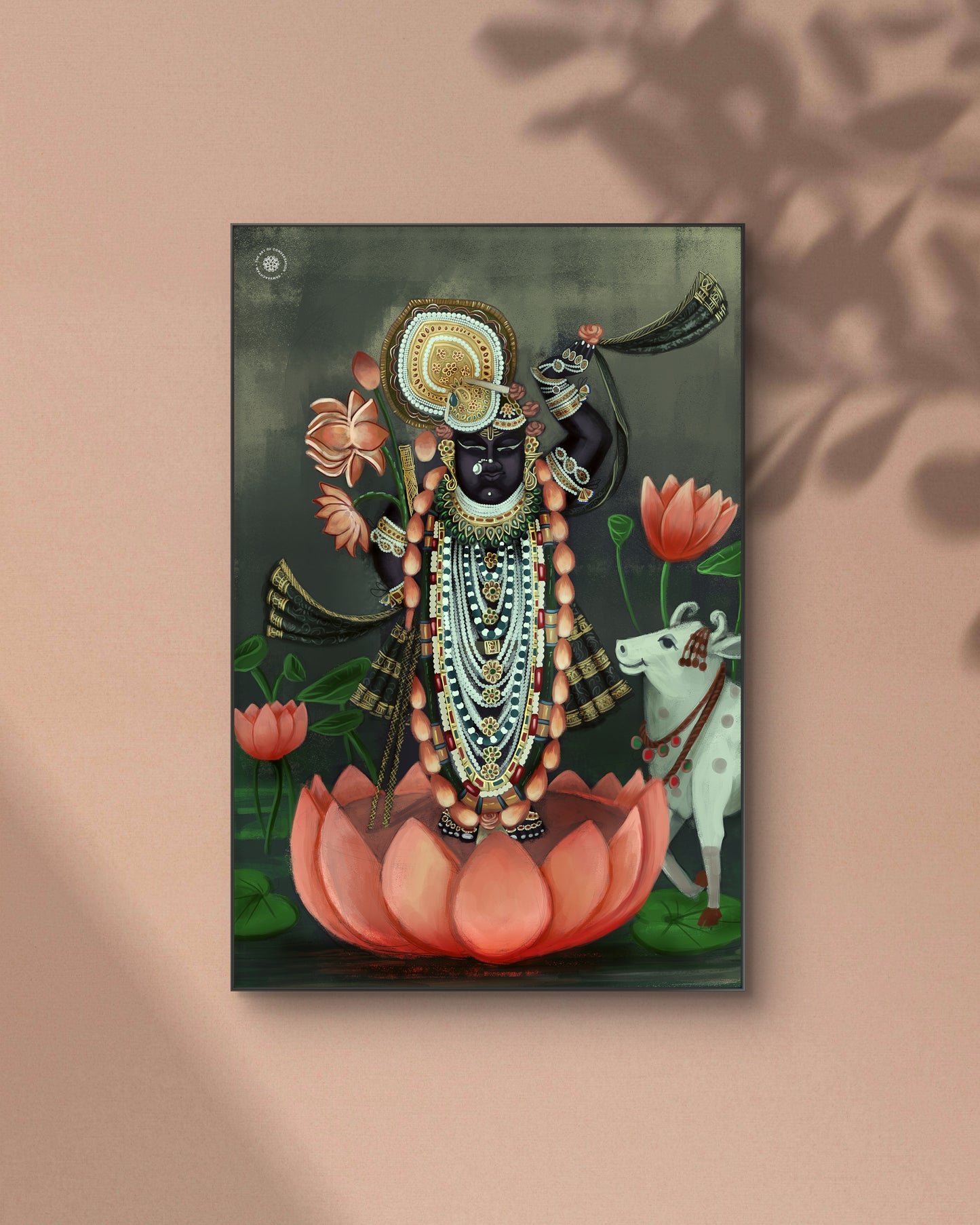 Shreenath Ji Eternal Blessings Divine Acrylic Frame