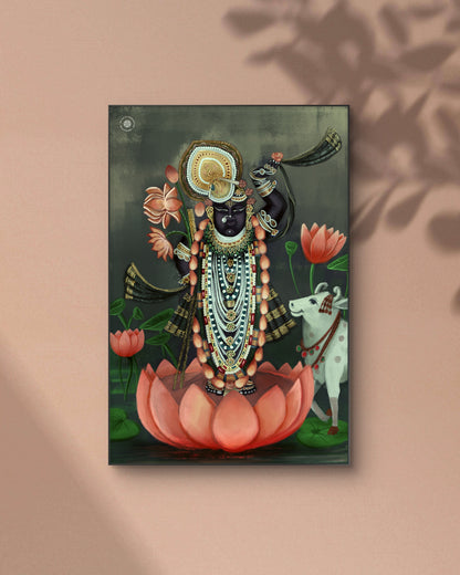 Shreenath Ji Eternal Blessings Divine Acrylic Frame