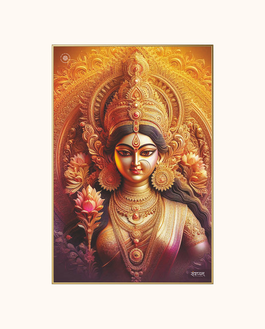 Ma Durga Divine Presence of Strength and Devotion Acrylic Frame