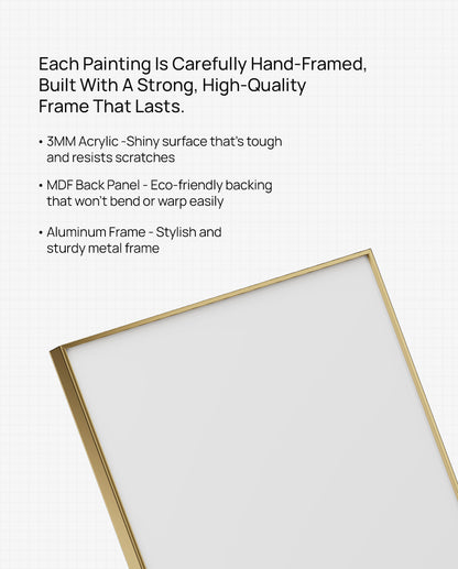 Karmanye Vadhikaraste Divine Serenity Acrylic Frame