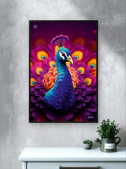Royal Peacock Divine Beauty Spiritual Wall Art