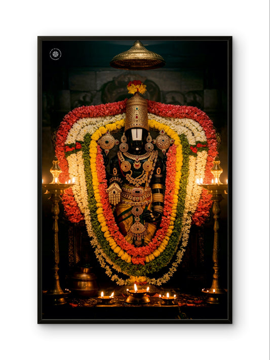 Tirupati Balaji Divine Grace Spiritual Wall Art