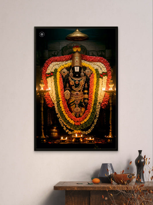 Tirupati Balaji Divine Grace Spiritual Wall Art