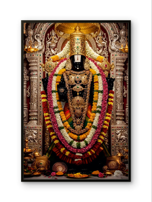 Tirupati Balaji Divine Darshan Spiritual Wall Art