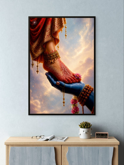 Shiv Parvati Divine Blessings Spiritual Wall Art