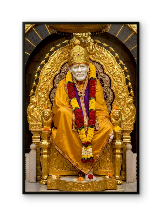 Shirdi Sai Baba Divine Presence Spiritual Wall Art