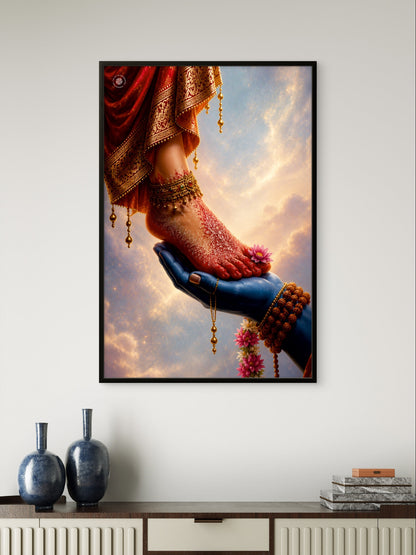 Shiv Parvati Divine Blessings Spiritual Wall Art