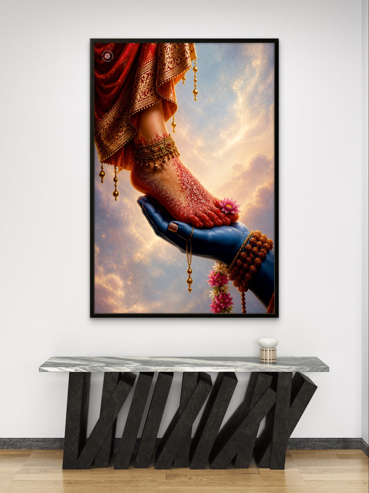 Shiv Parvati Divine Blessings Spiritual Wall Art