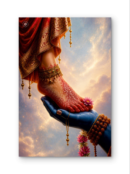 Shiv Parvati Divine Blessings Spiritual Wall Art