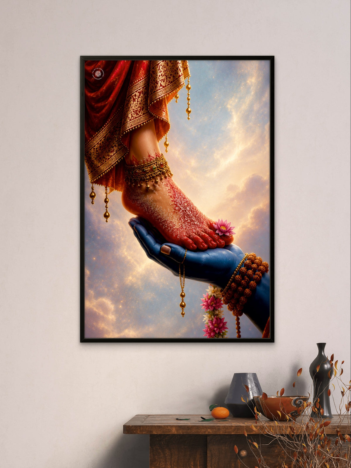 Shiv Parvati Divine Blessings Spiritual Wall Art
