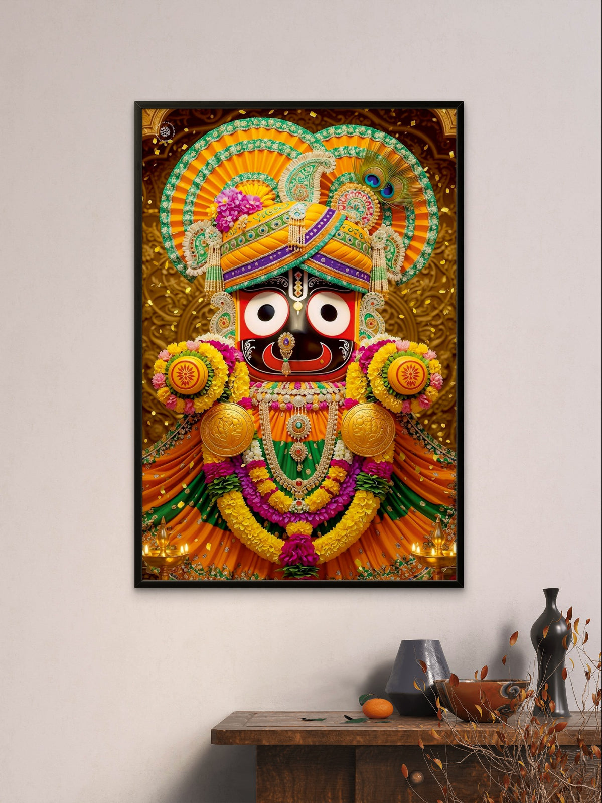 Lord Jagannath Divine Blessings Premium Spiritual Wall Art