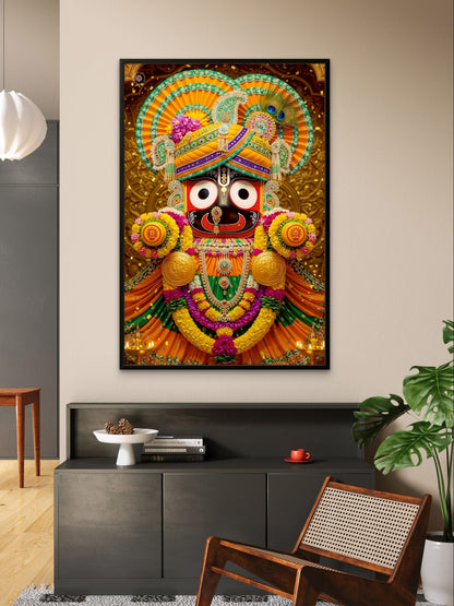Lord Jagannath Divine Blessings Premium Spiritual Wall Art