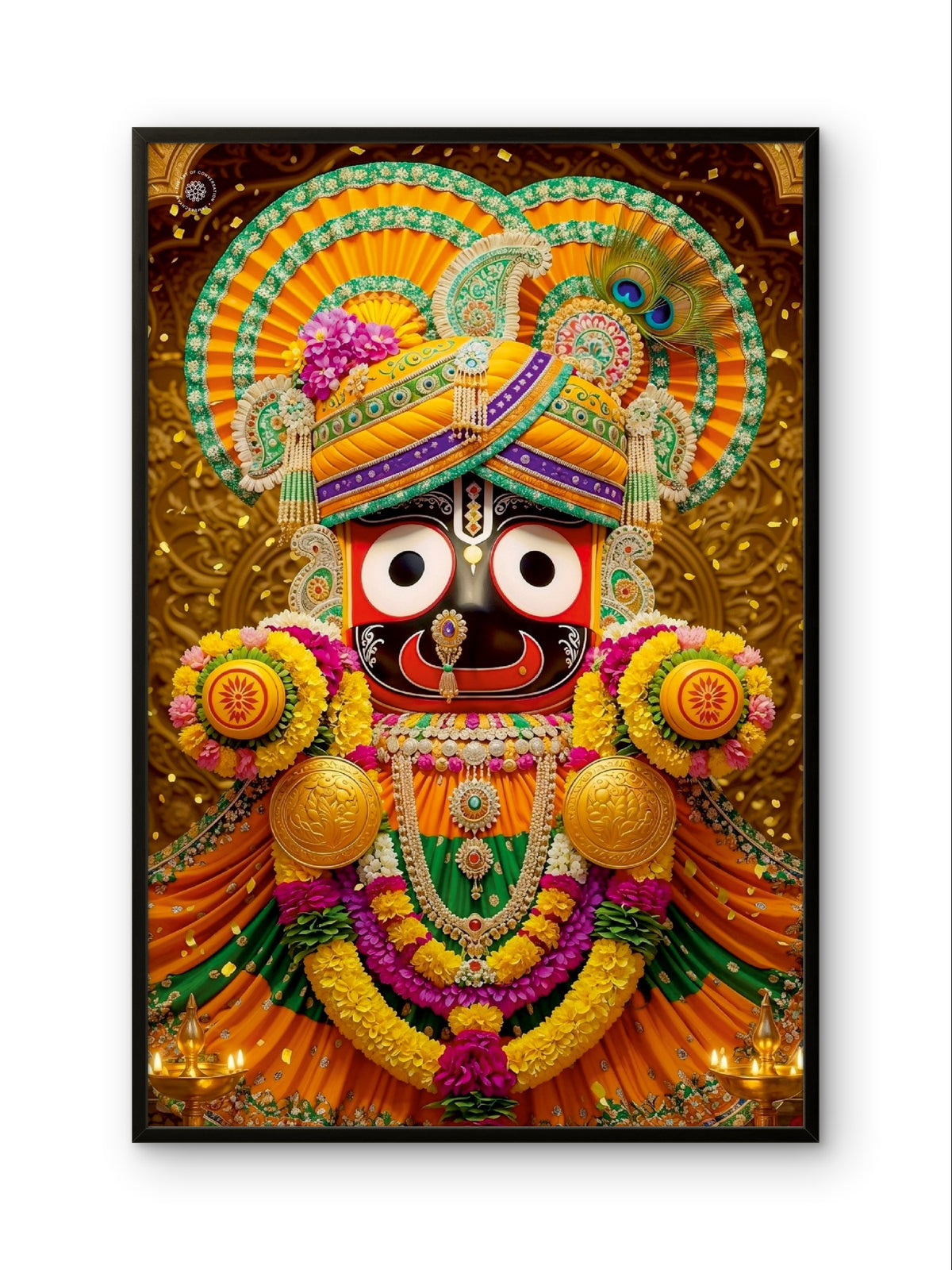 Lord Jagannath Divine Blessings Premium Spiritual Wall Art