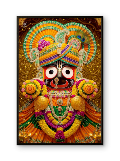 Lord Jagannath Divine Blessings Premium Spiritual Wall Art