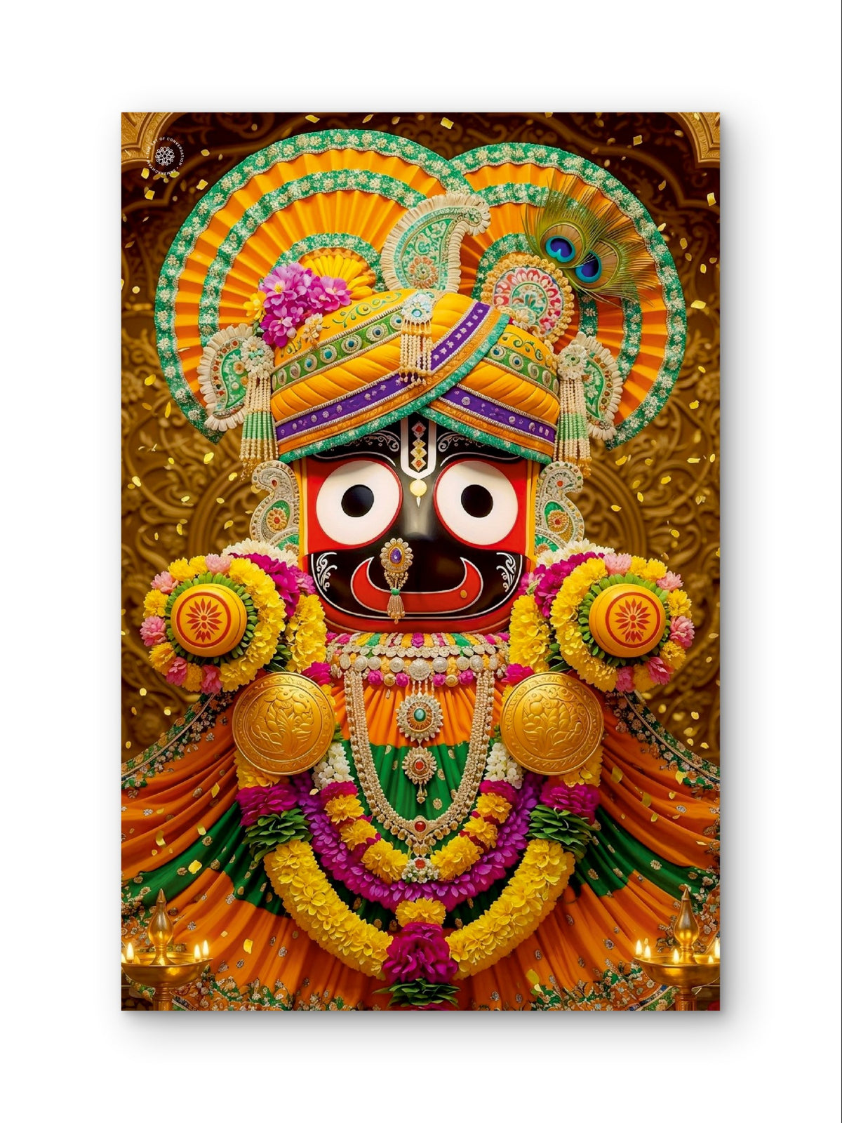 Lord Jagannath Divine Blessings Premium Spiritual Wall Art