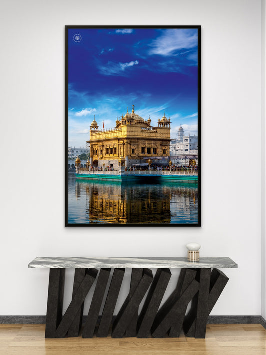 Golden Temple Eternal Peace Premium Wall Art