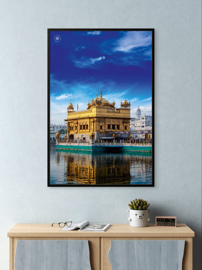 Golden Temple Eternal Peace Premium Wall Art