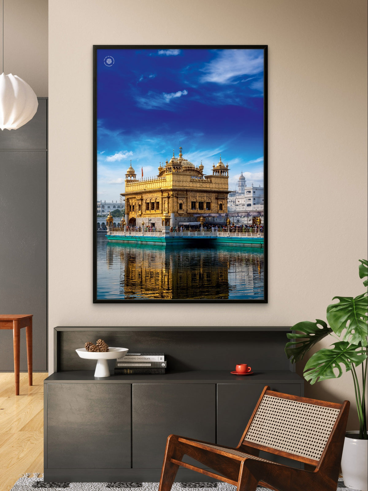 Golden Temple Eternal Peace Premium Wall Art