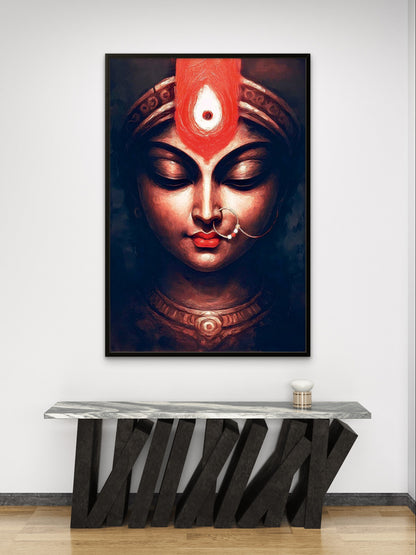 Durga Maa Divine Grace Premium Spiritual Wall Art