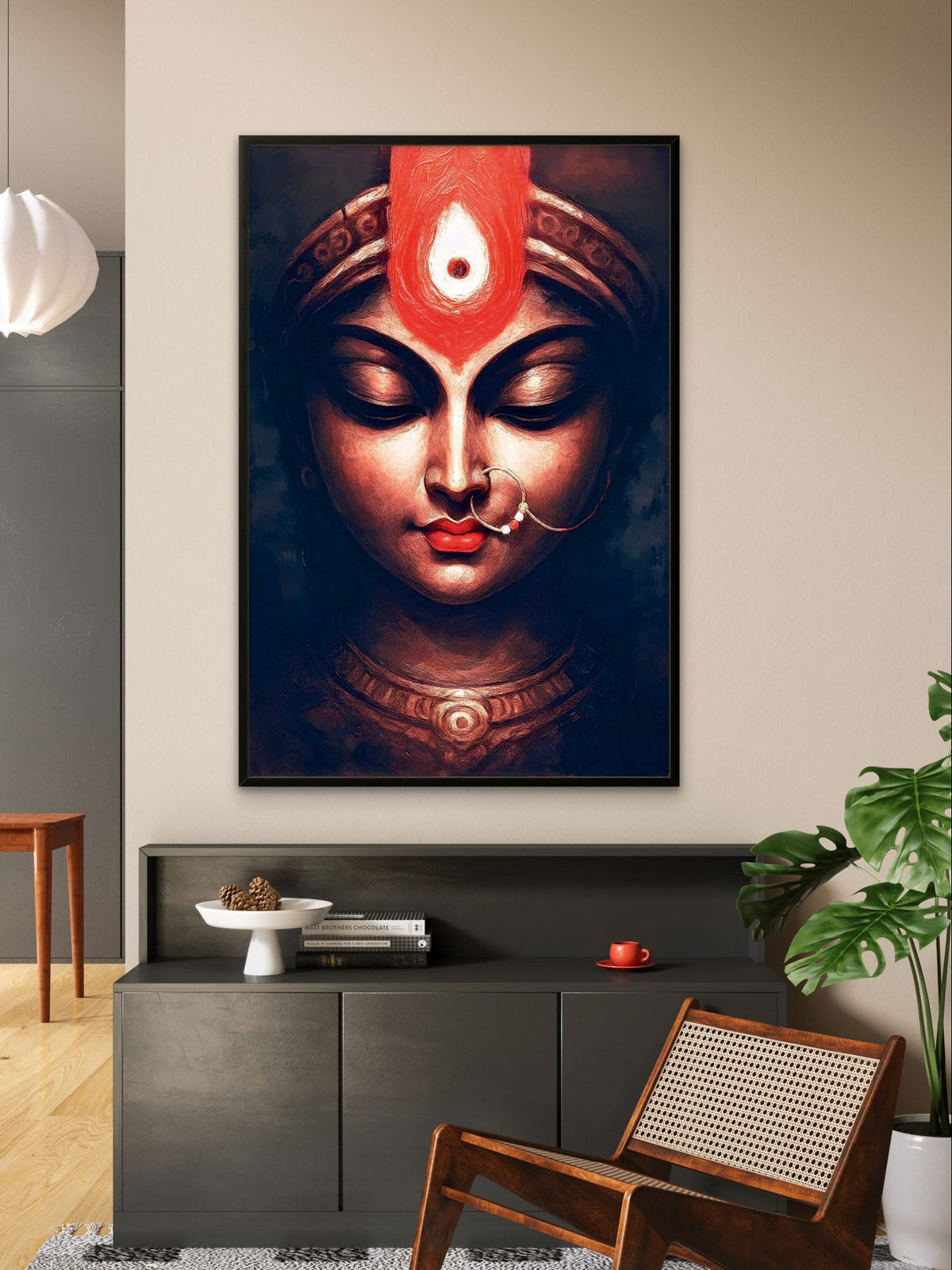 Durga Maa Divine Grace Premium Spiritual Wall Art