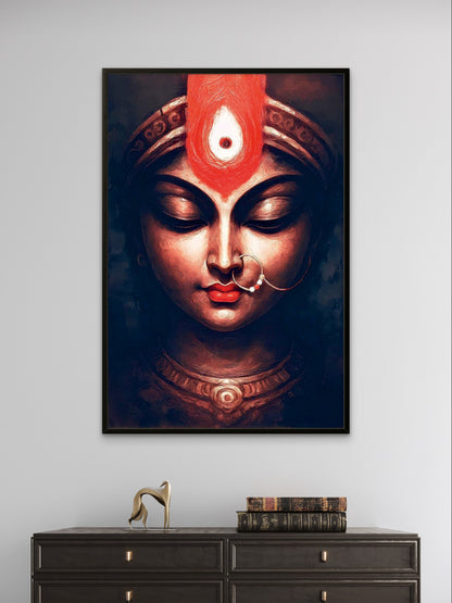 Durga Maa Divine Grace Premium Spiritual Wall Art
