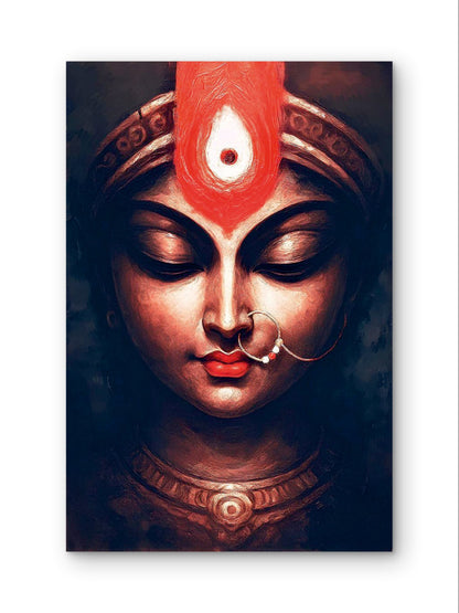 Durga Maa Divine Grace Premium Spiritual Wall Art