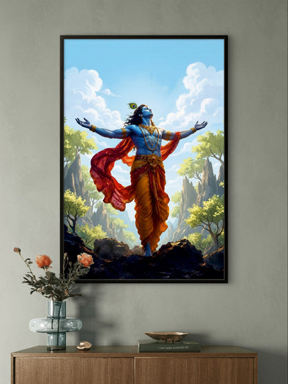 Lord Krishna premium wall decor for spiritual home interiors