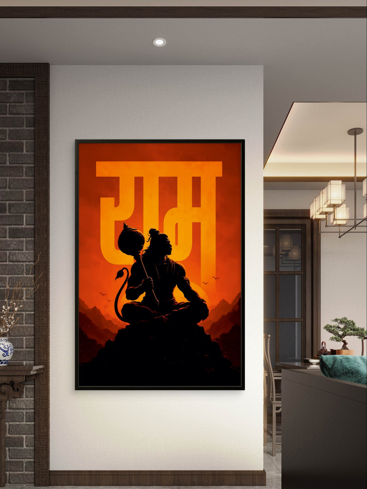 Hanuman Ji devotional artwork for home and spiritual spaces