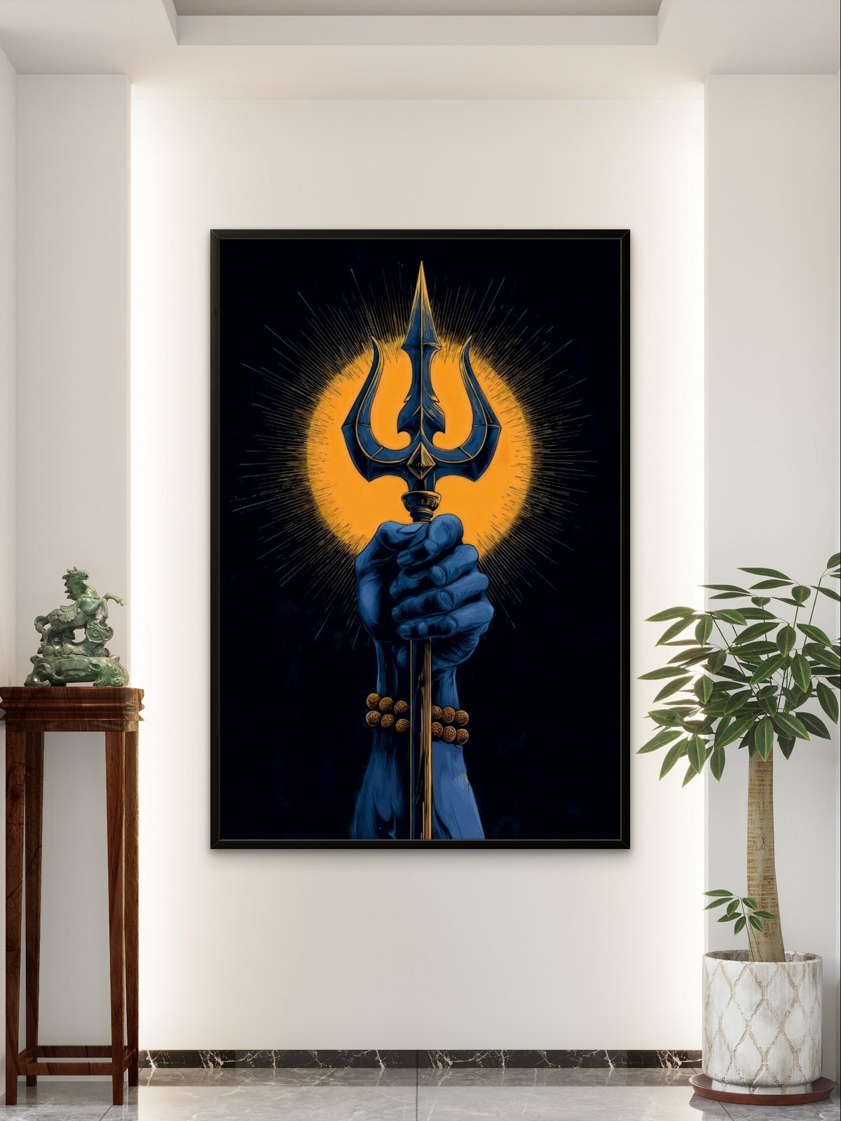 Mahadev Trishul Divine Power Premium Spiritual Wall Art