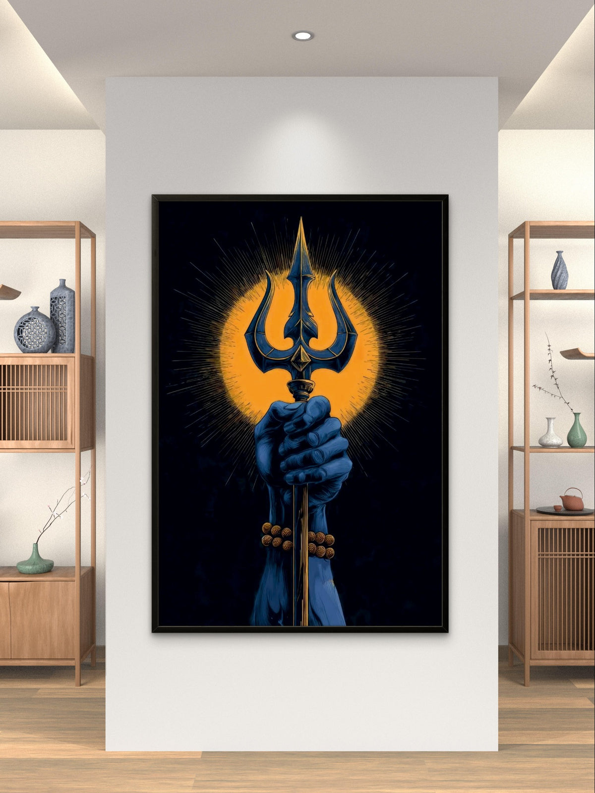 Mahadev Trishul Divine Power Premium Spiritual Wall Art