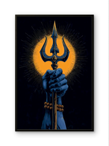 Mahadev Trishul Divine Power Premium Spiritual Wall Art