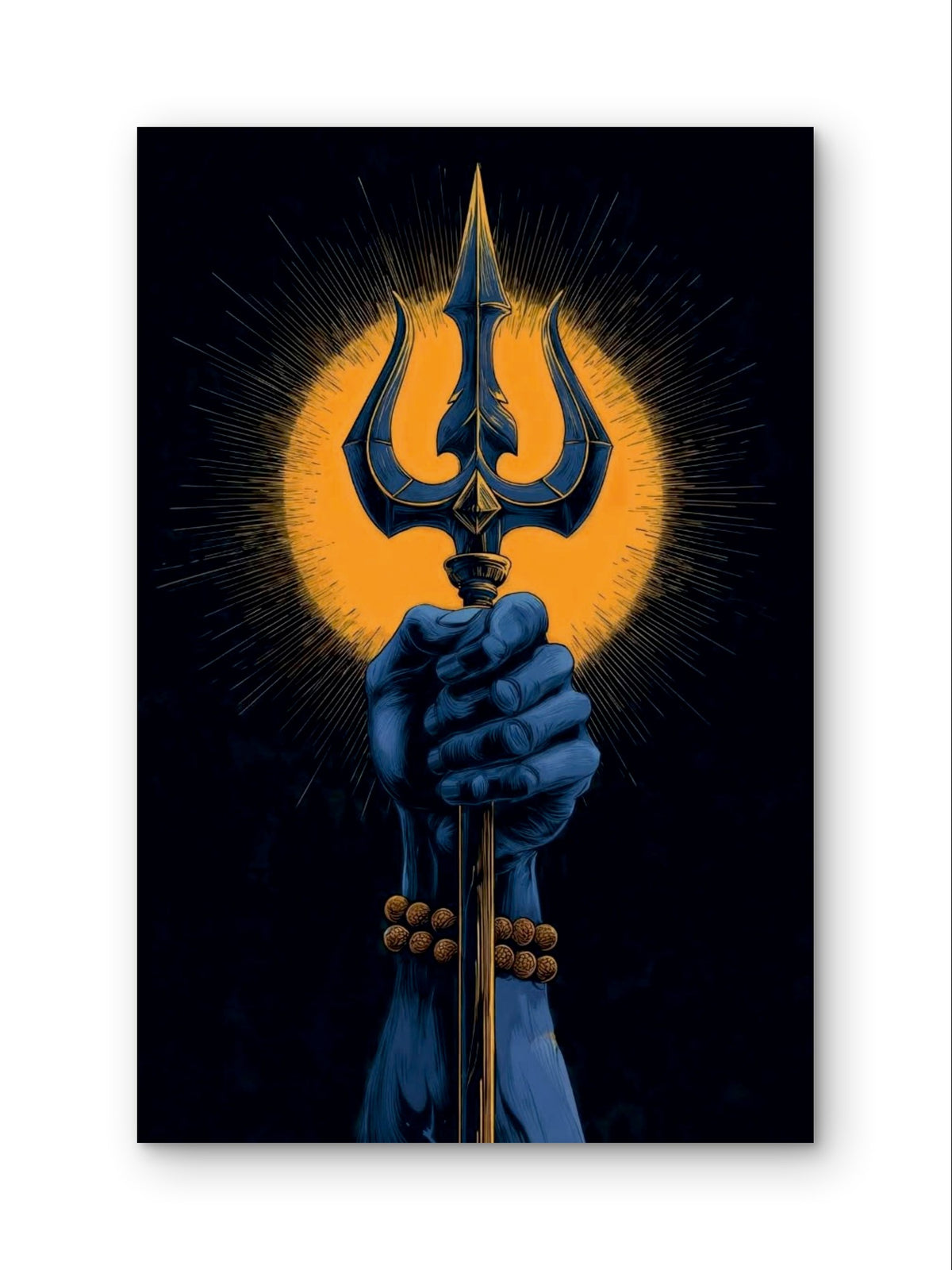 Mahadev Trishul Divine Power Premium Spiritual Wall Art
