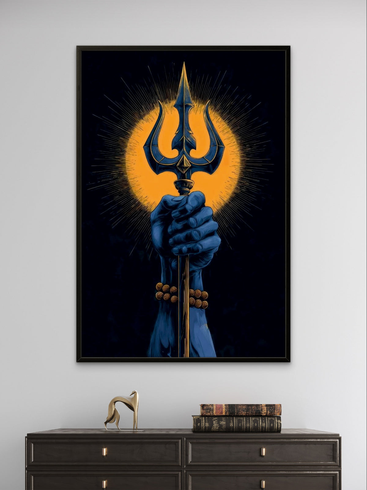 Mahadev Trishul Divine Power Premium Spiritual Wall Art