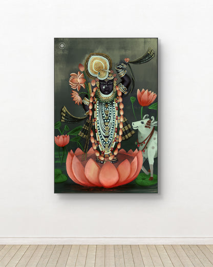 Shreenath Ji Eternal Blessings Divine Acrylic Frame