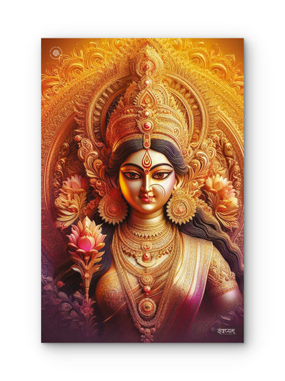 Ma Durga Divine Presence of Strength and Devotion Acrylic Frame